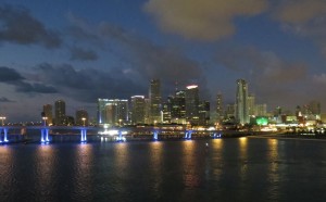 Sonntagmorgen anlegen im Port of Miami